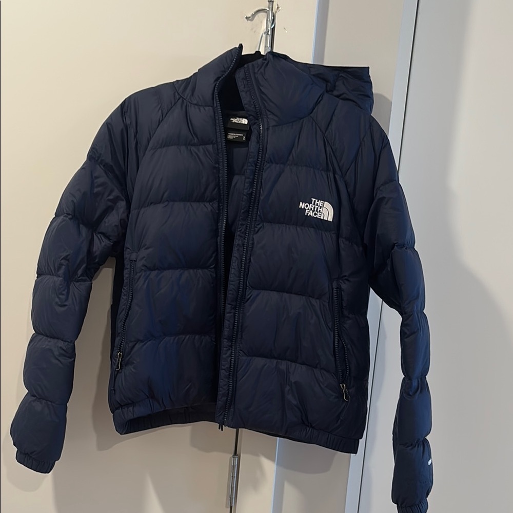 The North Face Blue Puffer Jacket with Hood